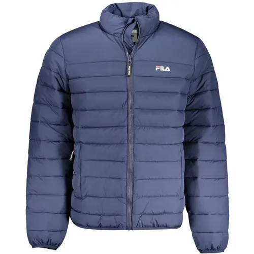 Blaue Wasserabweisende Logo-Jacke - Fila - Modalova