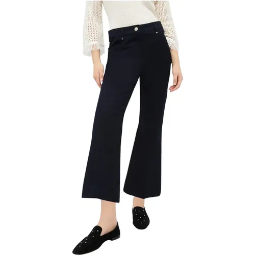 Cotton Kick-Flare Pants , female, Sizes: L - Pennyblack - Modalova