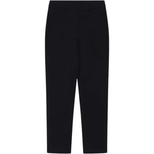 Schwarze Hose mit Geradem Bein , Damen, Größe: M - Max Mara - Modalova