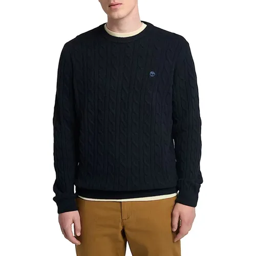 Cable Crew Neck Sweater , Herren, Größe: 2XL - Timberland - Modalova