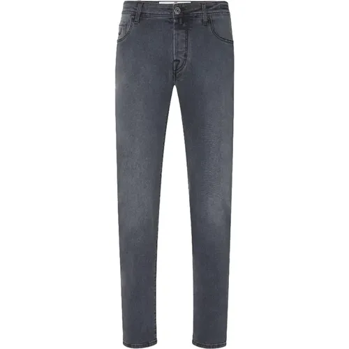 Stonewashed Stretch Jeans with Whiskers , male, Sizes: W34, W35, W36, W32, W37 - Jacob Cohën - Modalova