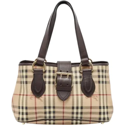 Pre-owned Leather totes , female, Sizes: ONE SIZE - Burberry Vintage - Modalova