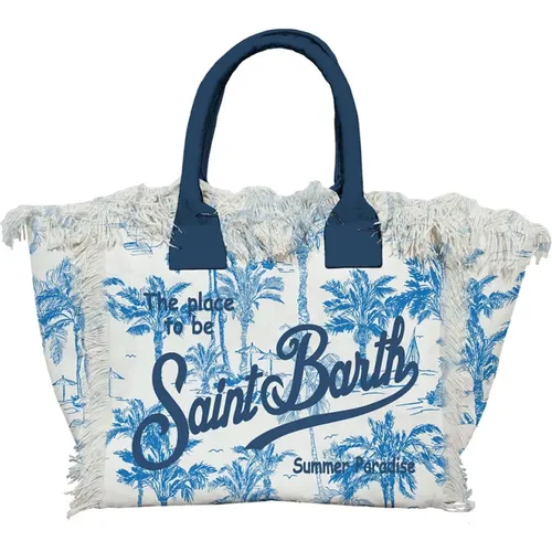 Canvas Beach Bag 0117 Saint Beach , female, Sizes: ONE SIZE - MC2 Saint Barth - Modalova