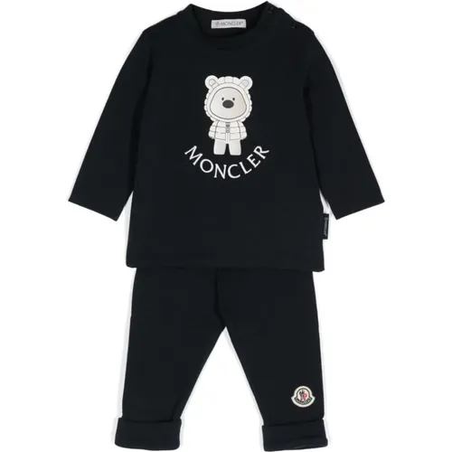 Blau Grafik T-shirt Leggings Set - Moncler - Modalova