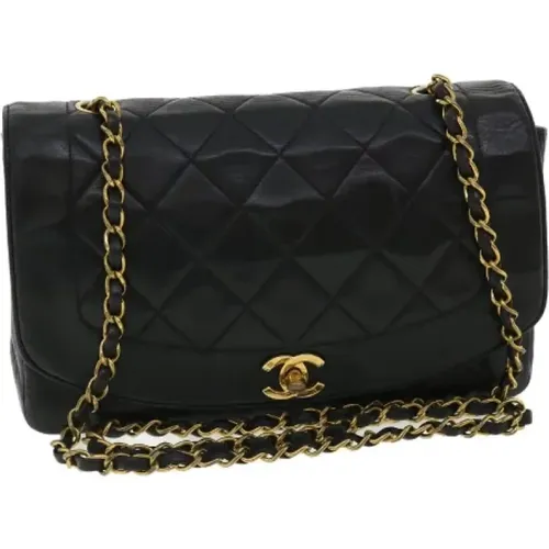 Gebrauchte schwarze Leinwandklappentasche - Chanel Vintage - Modalova