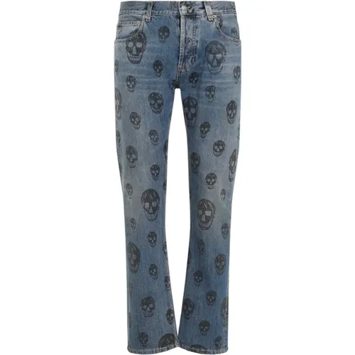 Blau Gewaschene Schwarze Jeans - alexander mcqueen - Modalova