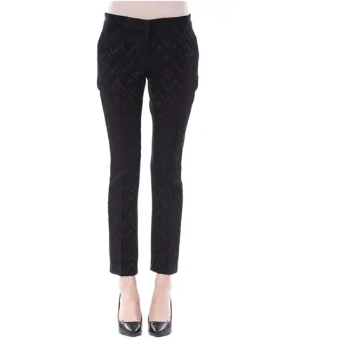 Slim Fit Frontal Motif Pants , female, Sizes: S - Byblos - Modalova