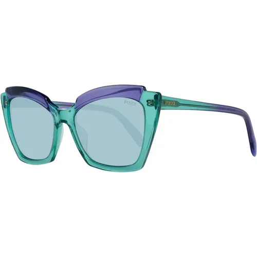 Grüne Cat Eye Sonnenbrille - EMILIO PUCCI - Modalova