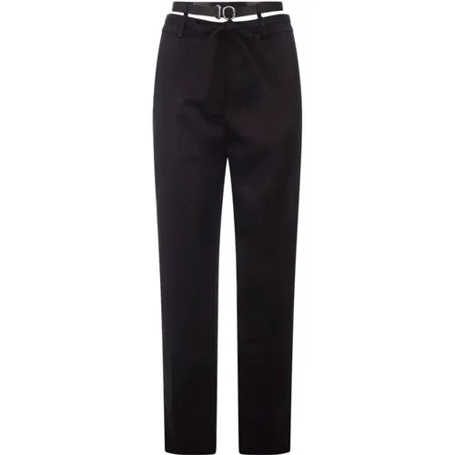 Silk Trousers Oversized Cut , female, Sizes: XS, 2XS, S - Jil Sander - Modalova