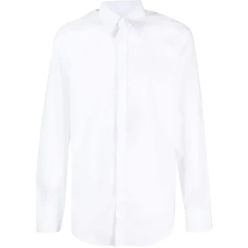 Slim Fit Shirt with Pointed Collar and Long Sleeves , male, Sizes: 2XL, XL, M, L - Dolce & Gabbana - Modalova