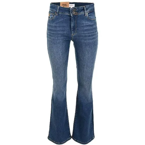Flare Jeans Mid , Damen, Größe: W29 - DNM Pure - Modalova