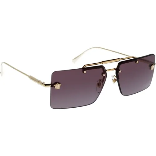 Sonnenbrille mit Verlaufsgläsern - Versace - Modalova
