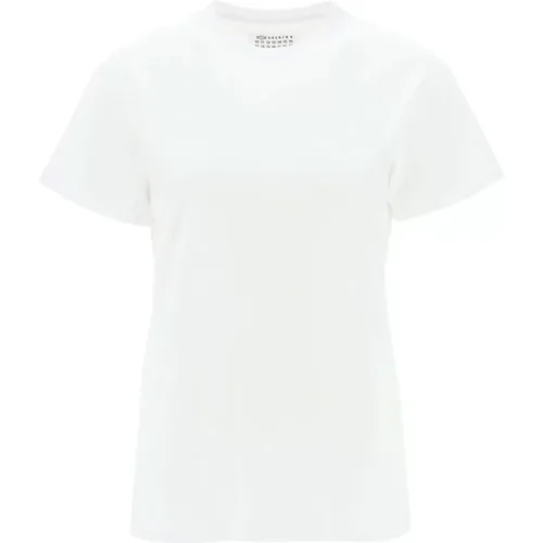 Weiße Baumwoll-T-Shirt für Frauen - Maison Margiela - Modalova