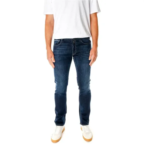 Dunkle Indigo Straight Fit Jeans , Herren, Größe: W38 L34 - Replay - Modalova