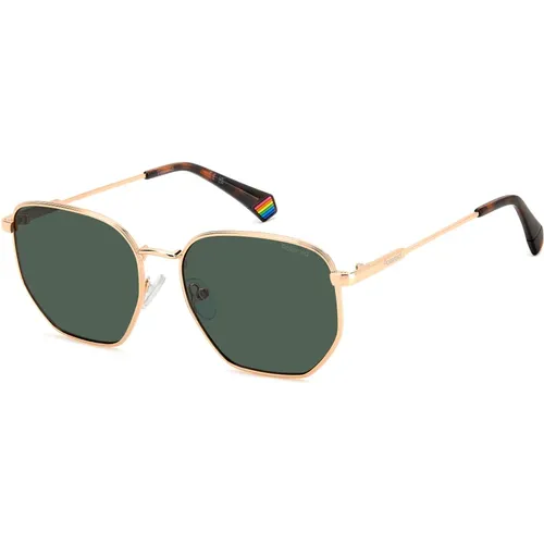 Gold/Green Sunglasses PLD 6214/S/X , unisex, Sizes: 56 MM - Polaroid - Modalova