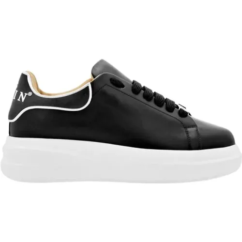 Schwarze Sneakers Stilvolles Design , Herren, Größe: 37 EU - Philipp Plein - Modalova