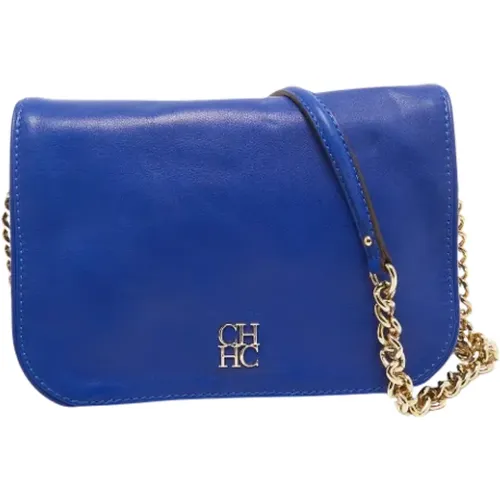 Pre-owned Leather shoulder-bags , female, Sizes: ONE SIZE - Carolina Herrera Pre-owned - Modalova