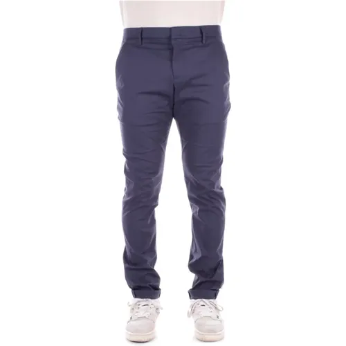 Trousers with Logo Clip , male, Sizes: W32, W33, W31 - Dondup - Modalova