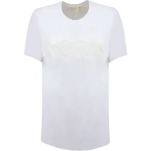 Cotton T-Shirt , female, Sizes: M, XL, L, S - Michael Kors - Modalova