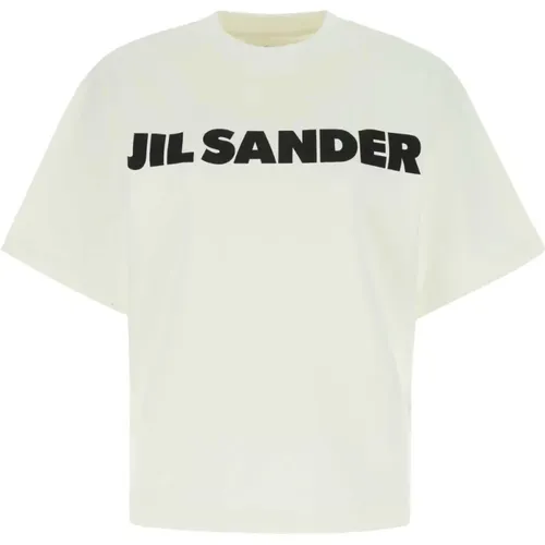 Ivory Baumwoll T-Shirt Jil Sander - Jil Sander - Modalova