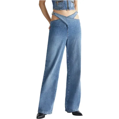Blaue Skinny Jeans , Damen, Größe: W27 - Liu Jo - Modalova