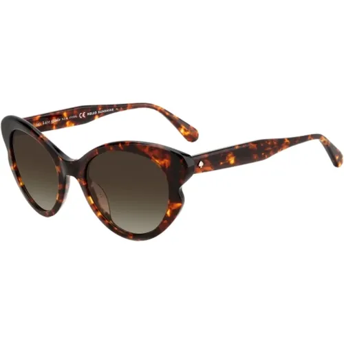 Braune Acetat Sonnenbrille für Frauen - Kate Spade - Modalova