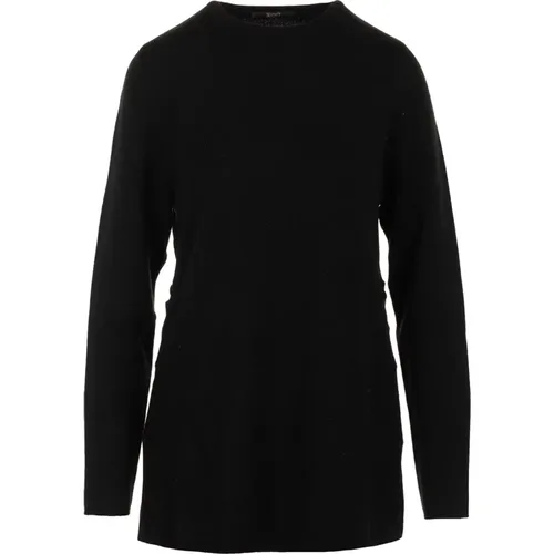 Schwarzer Pullover mit Schlitzen , Damen, Größe: S - Seventy - Modalova