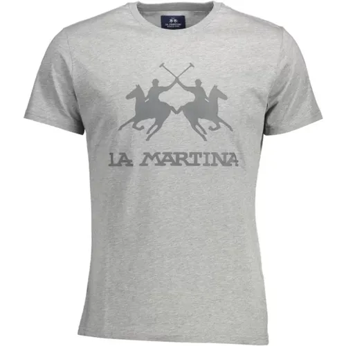 Elegantes T-Shirt mit Signature-Print , Herren, Größe: 3XL - LA MARTINA - Modalova