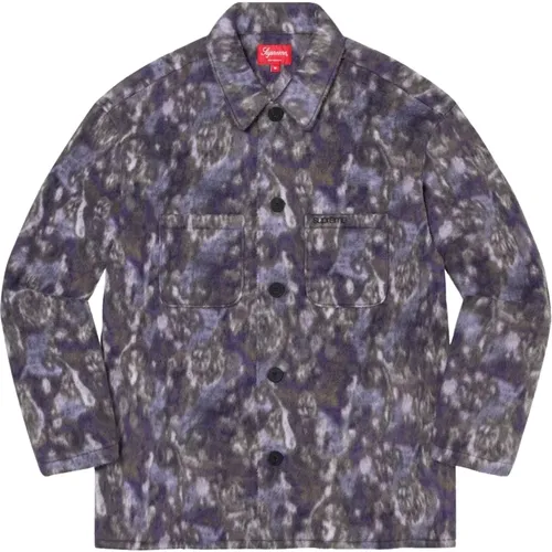 Purple Paisley Fleece Shirt Limited Edition , male, Sizes: L, M - Supreme - Modalova