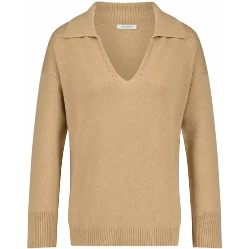 Timeless Wool-Silk Mix Sweater , female, Sizes: L, S, XS - Rosso35 - Modalova