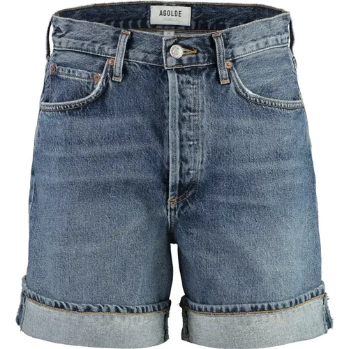 Denim Shorts mit Metallknöpfen - Agolde - Modalova