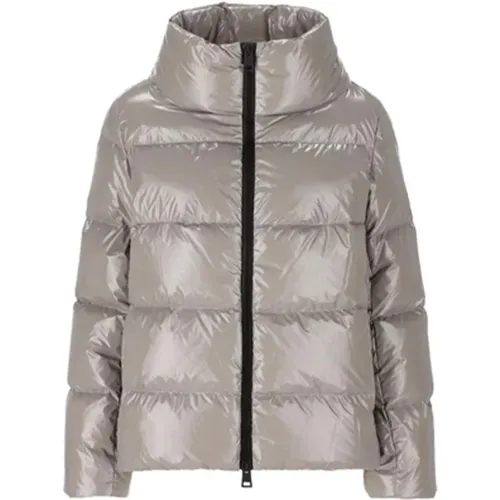 Hellgraue Steppjacke , Damen, Größe: S - Herno - Modalova