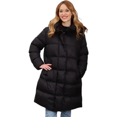 Lange Atmungsaktive Jacke , Damen, Größe: 3XL - Geox - Modalova