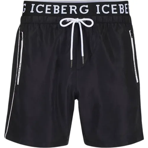 Logo Boxer Badehose , Herren, Größe: L - Iceberg - Modalova