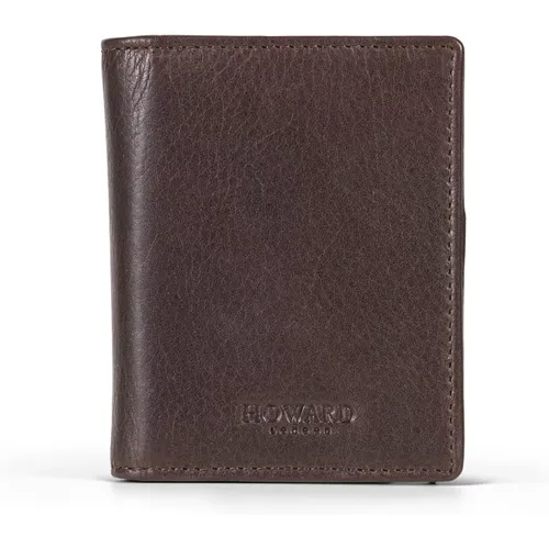 Dark Metalcase Cardwallet Genuine Leather , male, Sizes: ONE SIZE - Howard London - Modalova