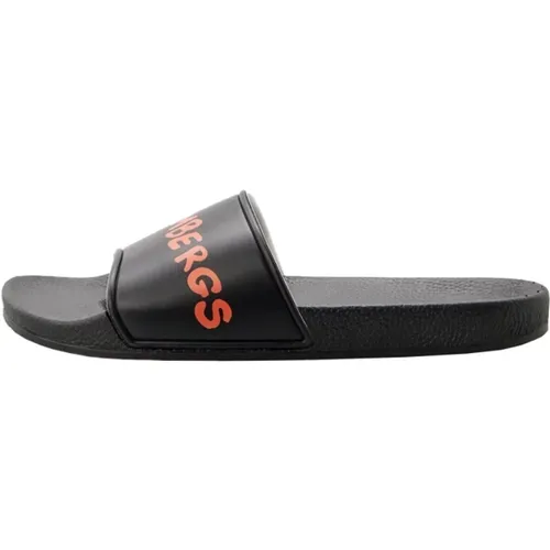 Flache Schuhe PVC Logo Druck , Herren, Größe: 41 EU - Bikkembergs - Modalova