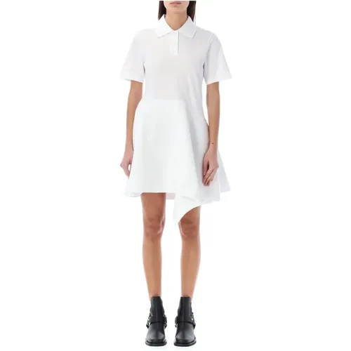 Asymmetrisches Polo-Kleid,Weiße Asymmetrische Polokleid - JW Anderson - Modalova