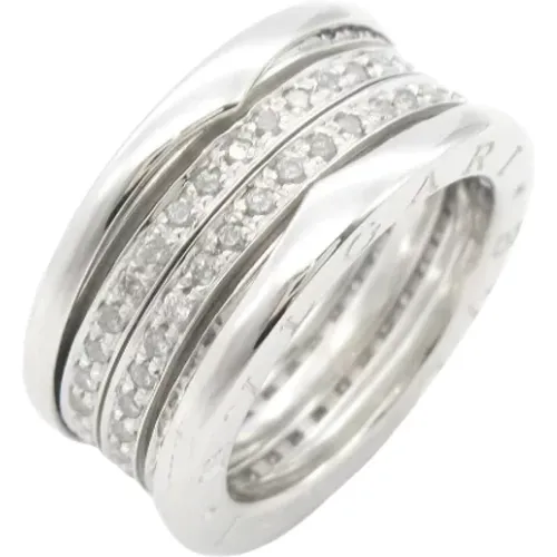 Pre-owned White Gold rings , female, Sizes: ONE SIZE - Bvlgari Vintage - Modalova