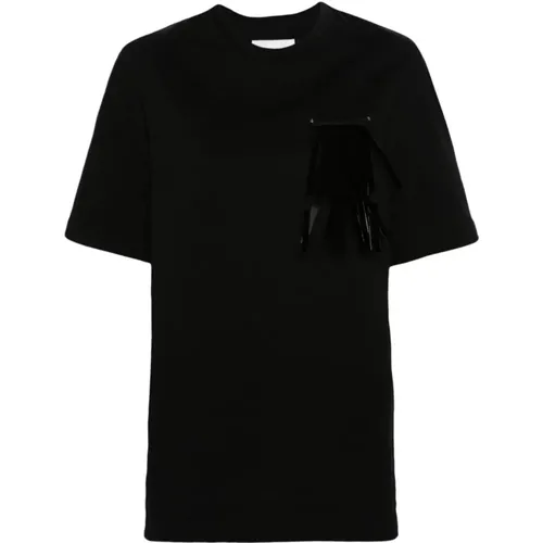 Cotton Jersey Crew Neck T-shirt , female, Sizes: M - Jil Sander - Modalova