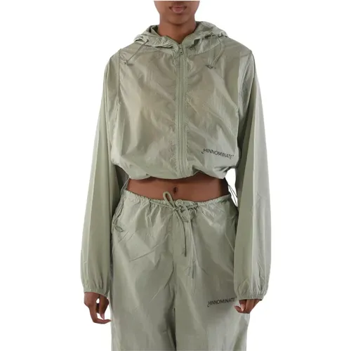 Nylon Jacket with Front Zip Closure , female, Sizes: L - Hinnominate - Modalova