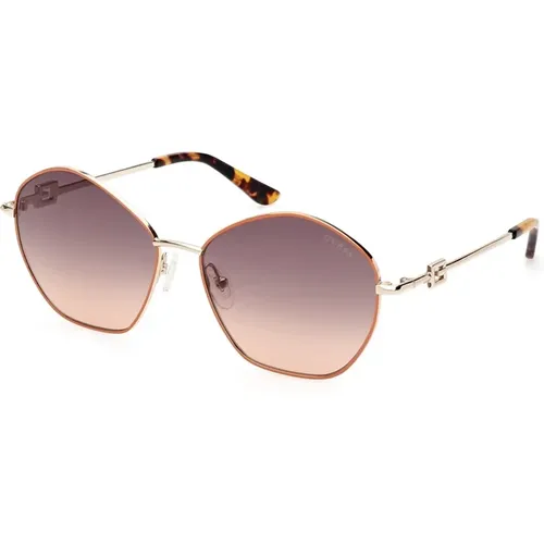 Modern Sunglasses in and Gold , female, Sizes: 59 MM - Guess - Modalova