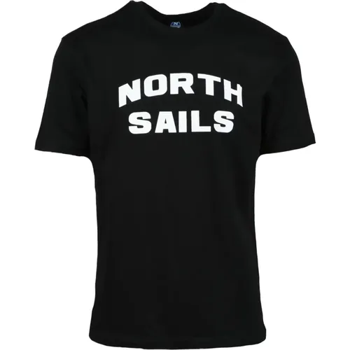 Baumwoll T-shirt , Herren, Größe: S - North Sails - Modalova