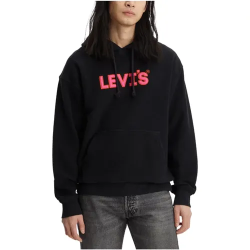 Levi's , Mens Hooded Sweatshirt , male, Sizes: M, L, XS, S - Levis - Modalova