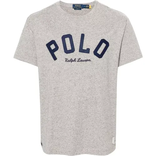 Grey T-shirts and Polos , male, Sizes: L, XL, M, S - Ralph Lauren - Modalova