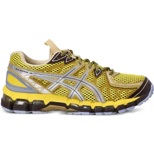 Mesh Sneakers with Silver Accents , female, Sizes: 1 UK, 2 1/2 UK, 3 UK, 4 UK, 1 1/2 UK, 2 UK, 0 1/2 UK - ASICS - Modalova