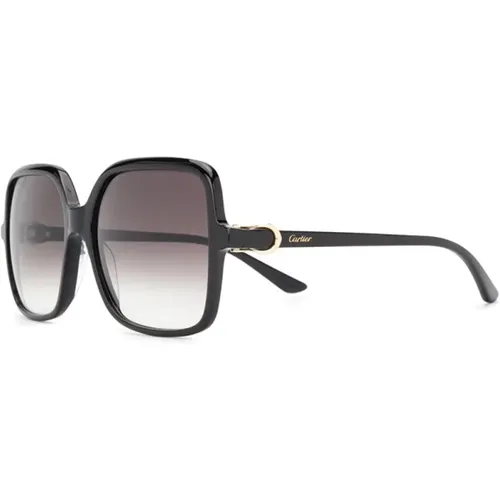 Schwarze Sonnenbrille mit Zubehör - Cartier - Modalova