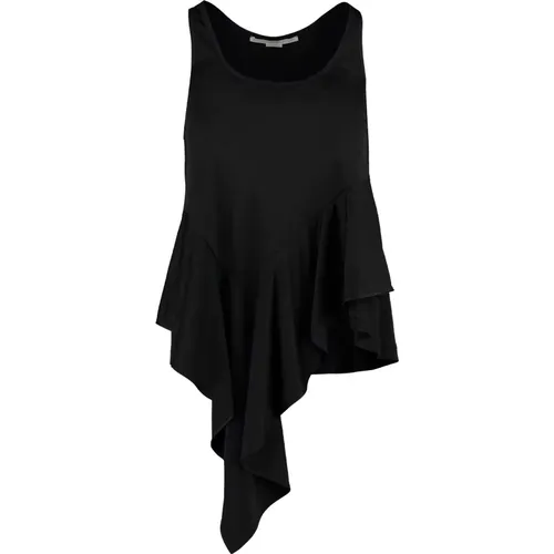 Jersey Top mit Gerüschtem Saum - Stella Mccartney - Modalova