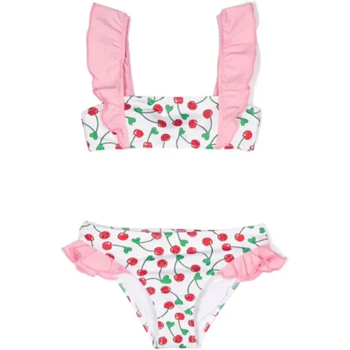 Cherry Heart Bikini mit Rüschen - MC2 Saint Barth - Modalova