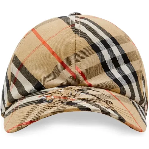 Vintage Check Pattern Hats , male, Sizes: M, L - Burberry - Modalova