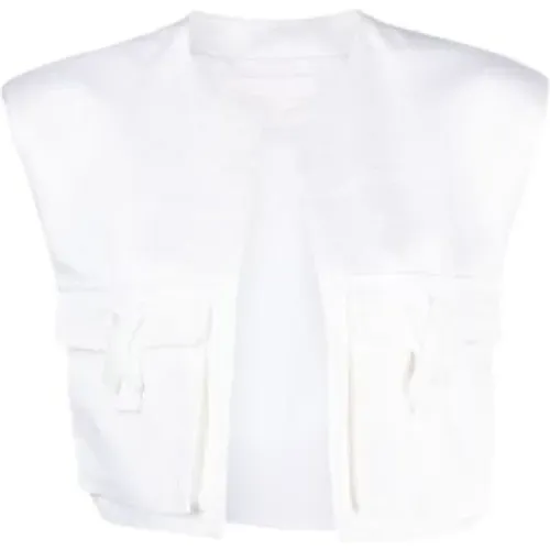 Shiny Viscose Cotton Jacket , female, Sizes: XS, S - Genny - Modalova